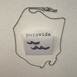 Pura Vida Ocean Necklace and Earrings